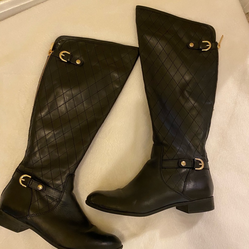 Anne Klein black riding boots